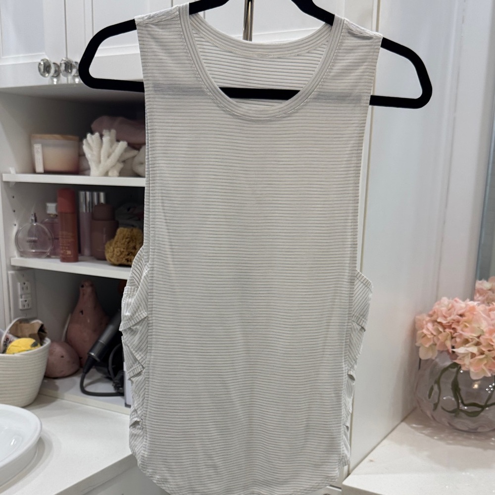 Lululemon Athletica Striped Muscle Tee - Gray